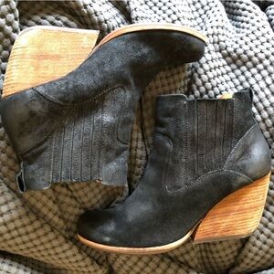 KorkEase Black Leather Bootie